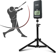 Obrotowy radar baseballowy do treningu swing & pitching, pistolet radarowy prędkości ze statywem