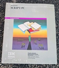 Vintage IBM PC Script Software 5.25 Floppy Di...
