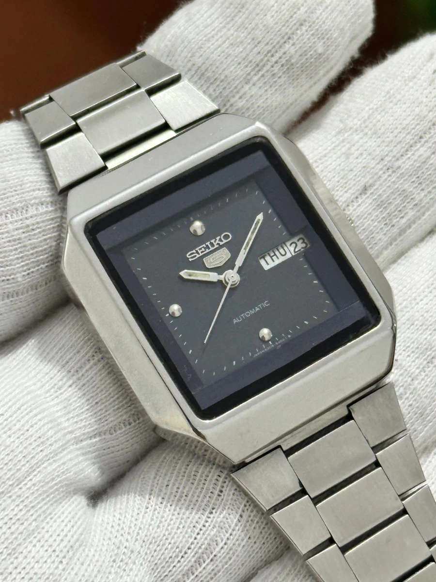 Seiko 5 Stainless Steel Case Square Wristwatches for sale - eBay