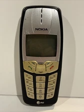 Nokia 2260 Cell Phone Black & Silver AT&T Untested 