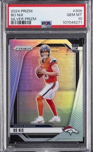 2024 PANINI PRIZM SILVER PRIZM #309 BO NIX PSA 10