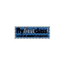 Mongoose - FLY FIRST CLASS BLUE PRISM decal - Old school bmx