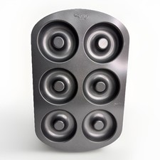 Wilton Non-Stick 6-Cavity Doughnut Baking Pan, Full-Sized 3 3/4" Donuts