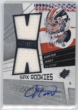 2018-19 SPx 08-09 Retro Rookies Jersey /199 Tier 1 Carter Hart #08A-CH Auto RC