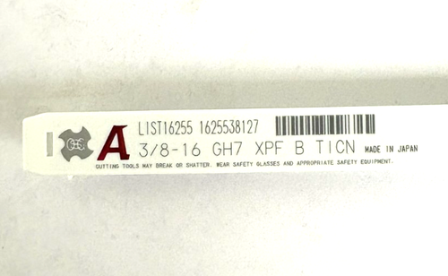 3/8-16 GH7 ROTOLO FILETTATURA XPF MOD BOTT TICN OSG 1625538127 - Foto 7 di 7