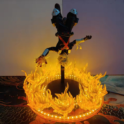 My Hero Academia Katsuki Bakugo Action Figure with Explosions Effect Lamp