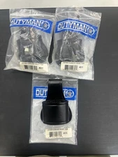 Dutyman Leather Flashlight Holster Holder Police Light. Plain Blk