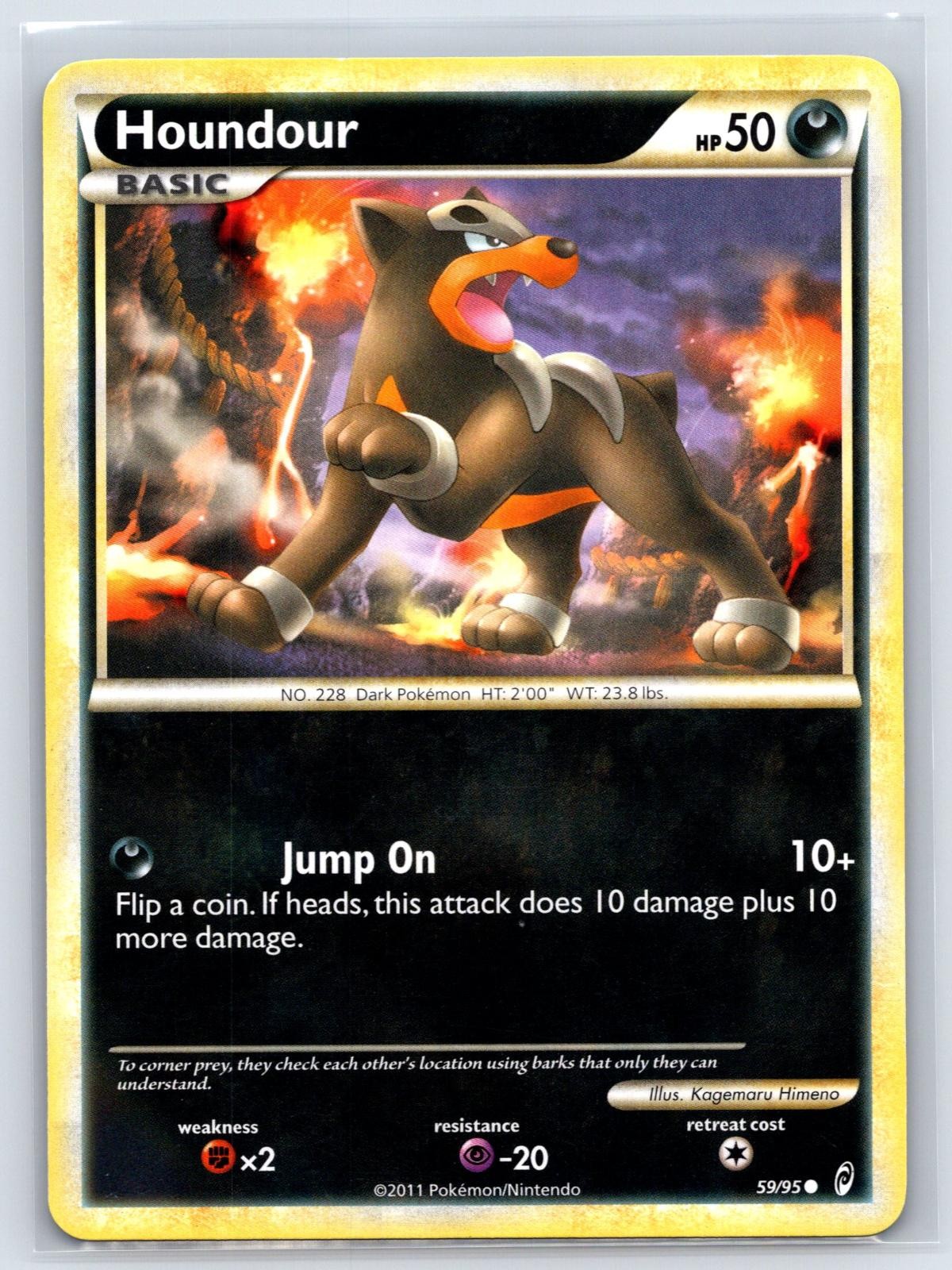 Houndour 59/95 Common Call of Legends Pokemon Lightly Played