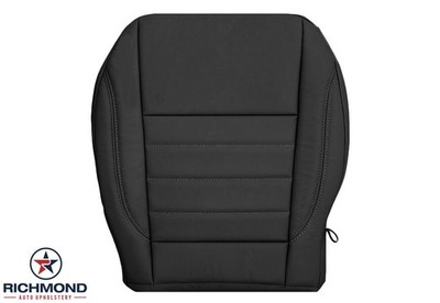 2013-2016 Ford C-Max - Driver Side Bottom Genuine Leather Seat Cover Black
