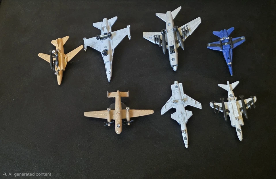 Lote de 8 aviones de metal de juguete de colección Foto 2 de 2