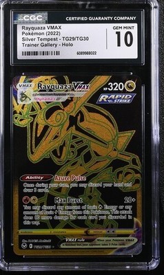 CGC 10 Rayquaza VMAX TG29/TG30 Silver Tempest Trainer Gallery