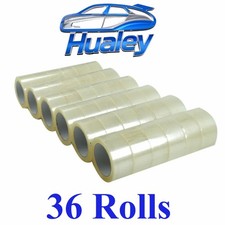 36Rolls 2mil 2"Width Carton Sealing Yellowish Packing Tape 100Yards Box Shipping