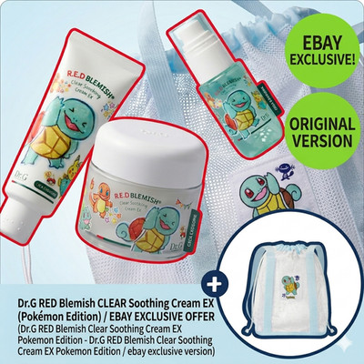 Dr.G RED Blemish Clear Soothing Cream EX Pokemon Edition Limited Set K-Beauty