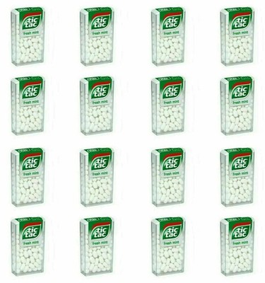 Pack Of 24 Tic Tac Fresh Mint Flavour Candy 7.2gm Each