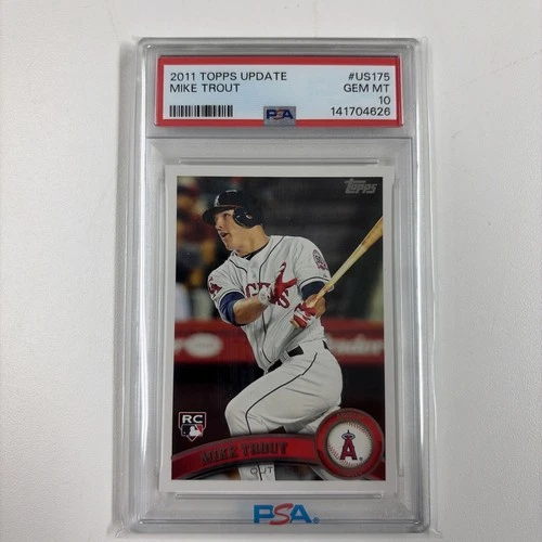 2011 Topps Update #US175 Mike Trout Rookie Card Rc Psa 10