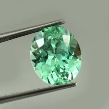Natural Green 7.30 Ct Montana Sapphire Oval Cut CERTIFIED Rare Loose Gemstone