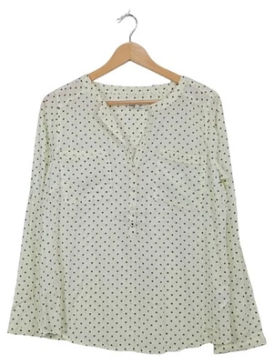Tom Tailor Chemisier Femme Blanc Pois Manches Longues Casual (EU 38, INT M) - Photo 1/2