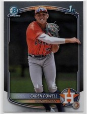 2025 Bowman Chrome - 1st Bowman Caden Powell - BCP-212 - Houston Astros