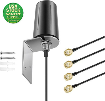 4X4 MIMO Omnidirectional 4G LTE 5G External Antenna for Verizon AT&T T-Mobile