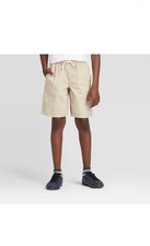 Boys' Playwear 'At the Knee' Pull-On Shorts - Cat  Jack  Light Khaki L 10/12