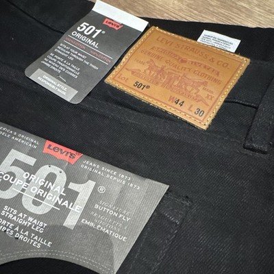 Levi's 501 Original Jeans für Herren - Schwarz, W44 L30