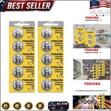 CR2032 Lithium Coin Battery 3V - 10 Count for Ultimate Device Compatibility