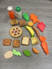 Vintage Lot 1987 Fisher-Price Pretend Fun With Food Mattel Tuff Stuff 1972