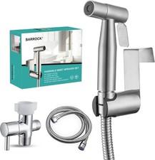 BARROCK Handheld Bidet Sprayer for Toilet, Stainless 47-Inch, Brushed Nickel