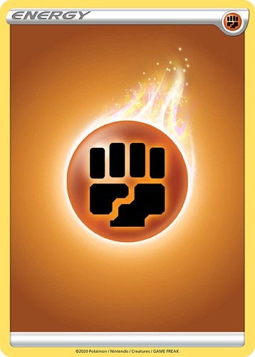 Fighting Energy Reverse Holofoil 2/30 SWSH01: Sword & Shield Base Set