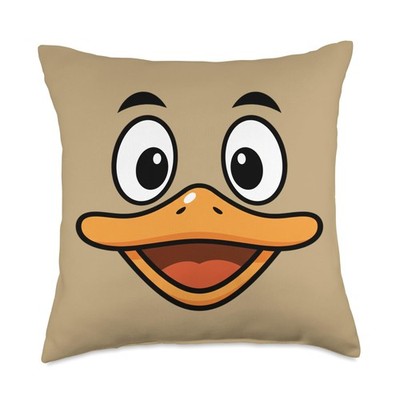 Cute Duck Face Kids Halloween Farm Animal Costume Mask Funny Throw Pillow