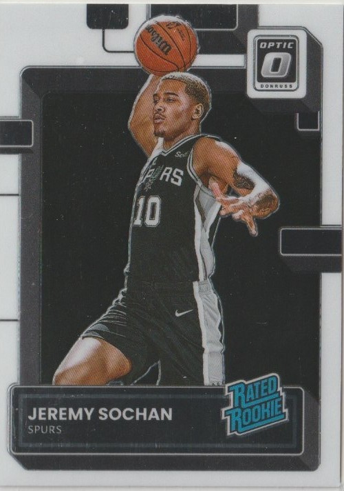 2022-23 Panini Donruss Optic Basketball Jeremy Sochan Silver Rated Rookie #236