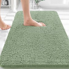 OLANLY Bathroom Rugs 30x20, Extra Soft Absorbent 30" X 20", Sage Green