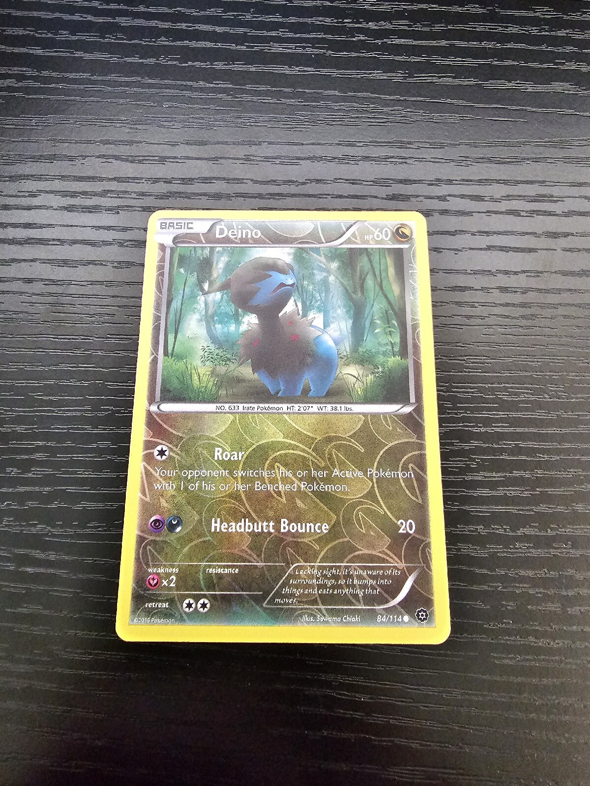 Deino - XY: Steam Siege (84/114) - Reverse Holo Lightly Played Pokemon Card