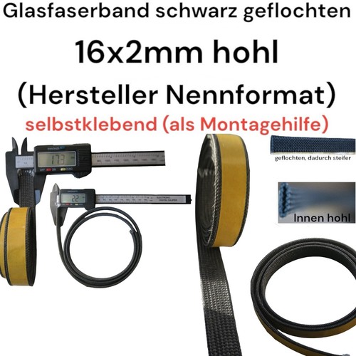Dichtschnur Dichtband selbstklebend Kamin Ofen Flachdichtung Scheibendichtung 🔥 - Bild 156 von 397