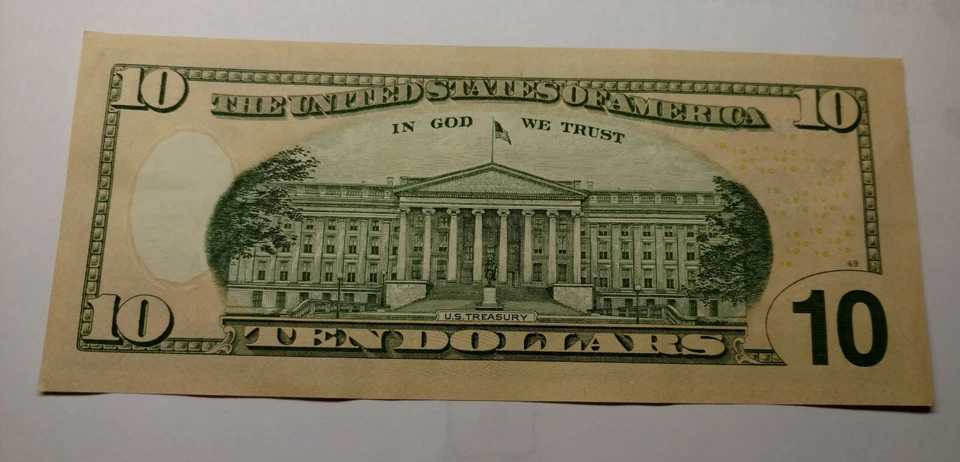 FR-2041-L $10.00 Federal Reserve Note Series 2009 With a Unique Serial Number - Image 4 of 4