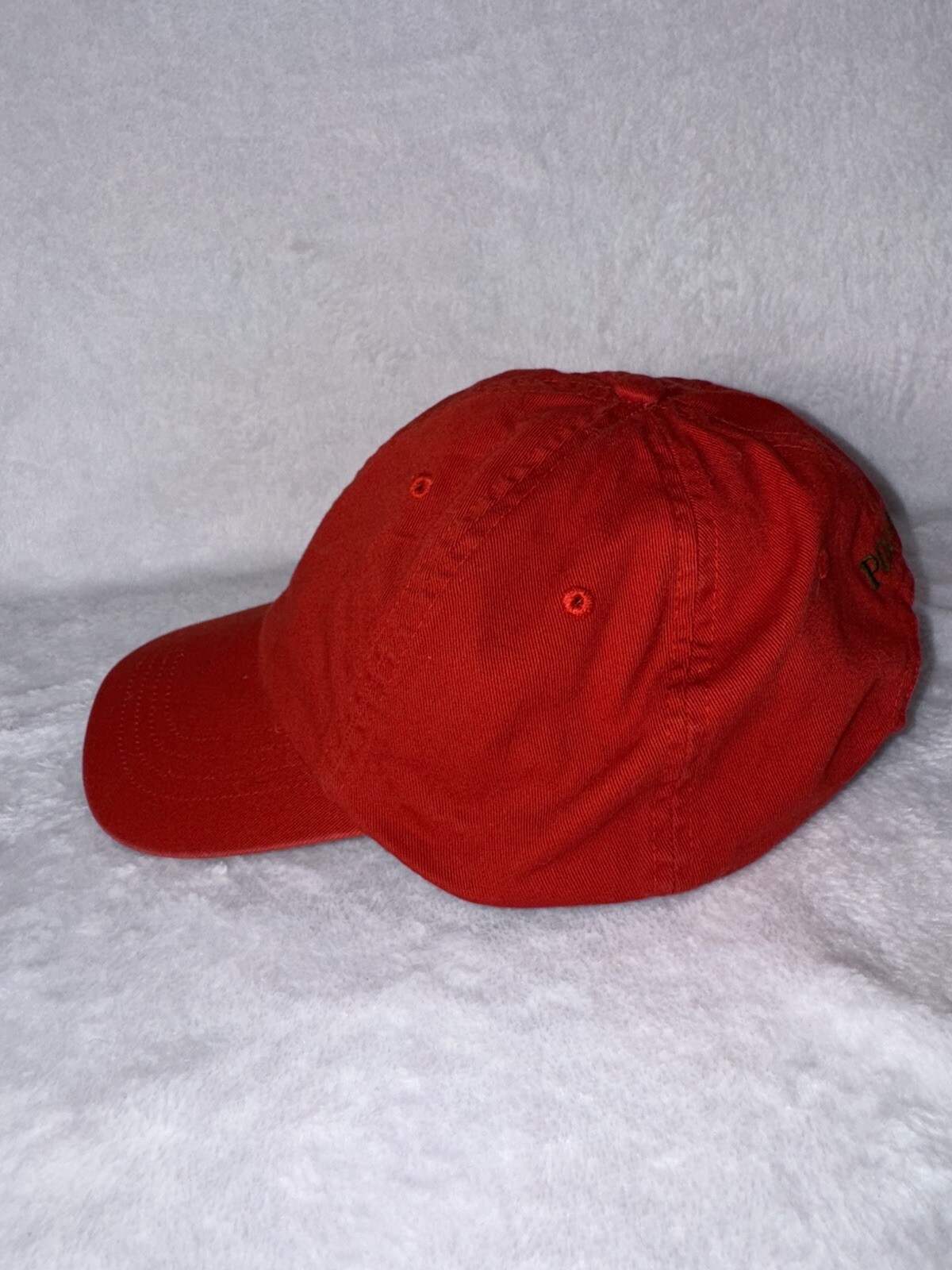 Cappello berretto baseball vintage Polo Ralph Lauren con cinturino regolabile pony ricamato