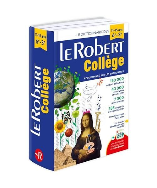 Le Robert College 2024 Monolingual French Dictionary for College