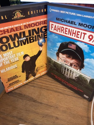 Bowling for Columbine & Fahrenheit 9/11 (DVD) 2 Michael Moore Documentaries!