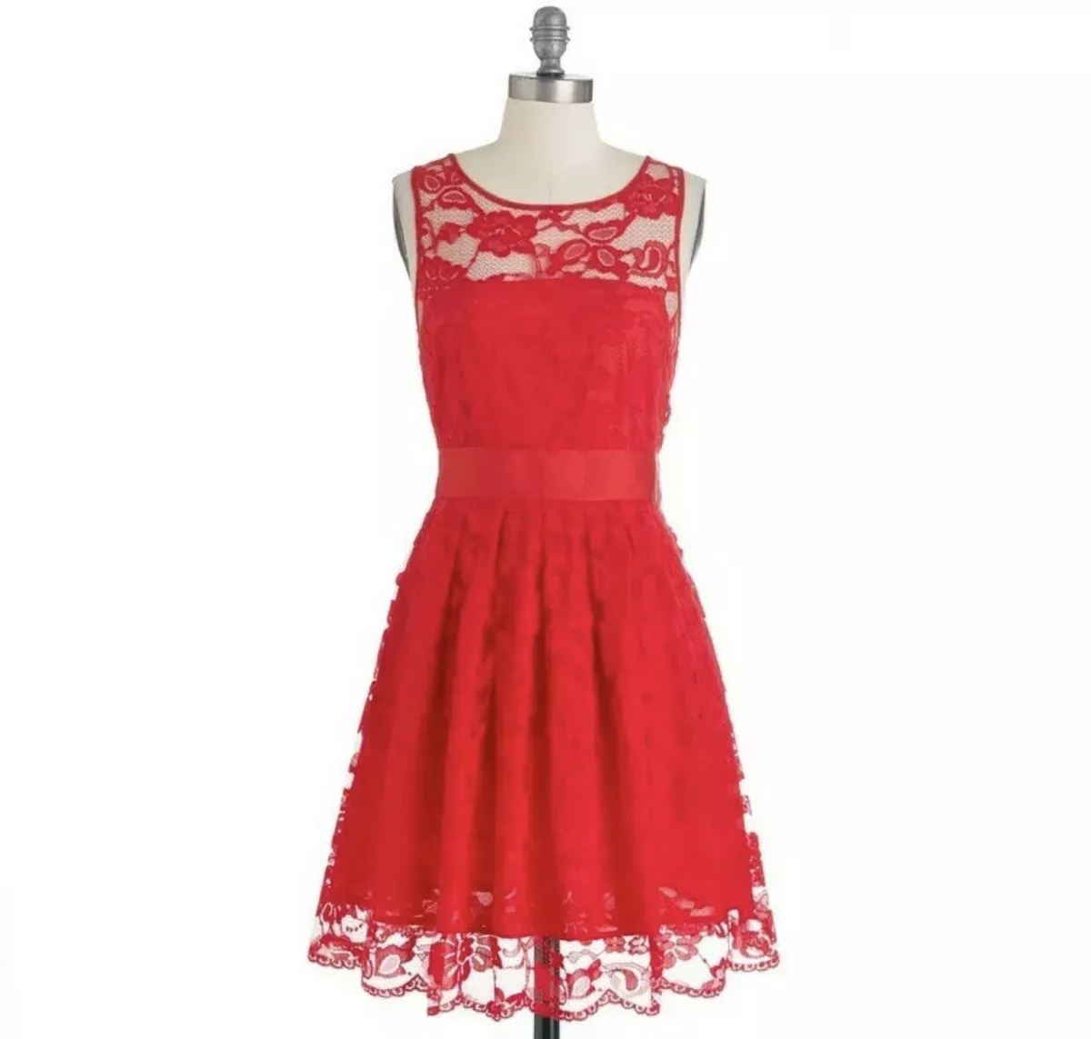 Bb dakota clearance red lace dress