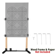 Steel Adjustable Target Stand Base H Shape For Paper Shooting Gong 1-Pack