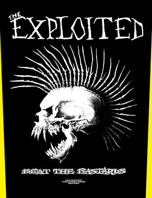 The Exploited Beat The Bastards Rückenaufnäher Backpatch NEU & OFFICIAL !