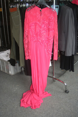 Elie Saab Kleid bodenlang rot (Begonia) 42 - Euro 6150,-