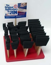 48pc Paint Brush Foam Brush Display Set 12 1", 2", 3", 4"