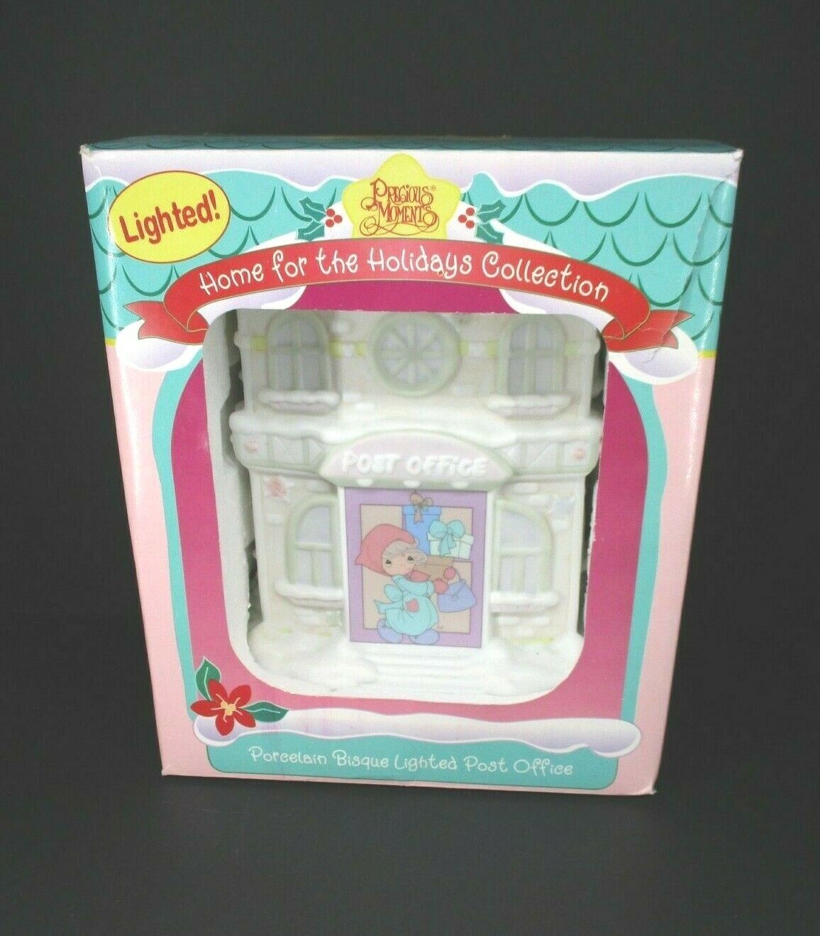 Precious Moments Home For The Holidays Collection Lighted Post Office New