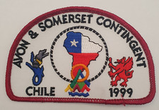 Boy Scouts 19th World Jamboree Chile 1999 Avon & Somerset Contingent Badge Patch