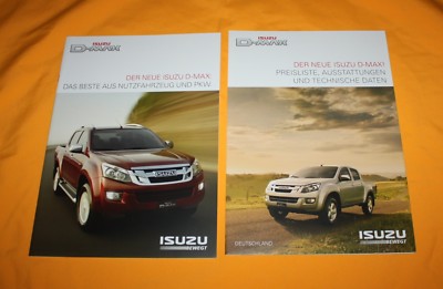 Isuzu D-MAX 2012 Prospekt Brochure Prospetto Catalog Folder Prospect
