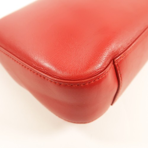 GUCCI GG GHW Shoulder Bag Calfskin Leather 0013812 Red - Picture 7 of 19