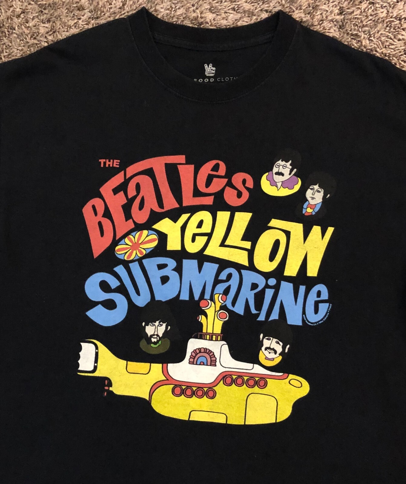 The Beatles Yellow Submarine Junk Food Clothing Men's… Gem
