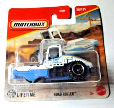 Matchbox Bau-Bodengreifer #45/125 – 2016er Serie, Blau Mit Gelbem Bagger, Maßstab 1:64