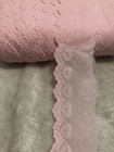 65mm Pink Cotton Heart Lace Ribbon Trim Craft Wedding Scrapbook Sewing Per Meter